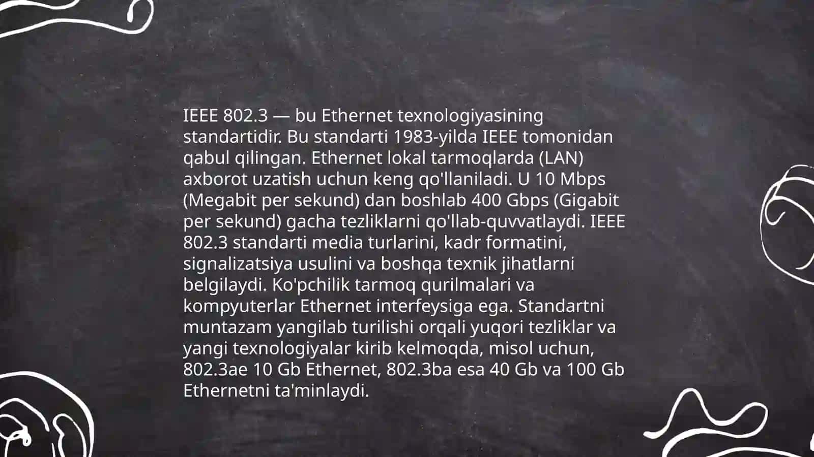 Kompyuter tarmoqlarining IEEE standartlari 3