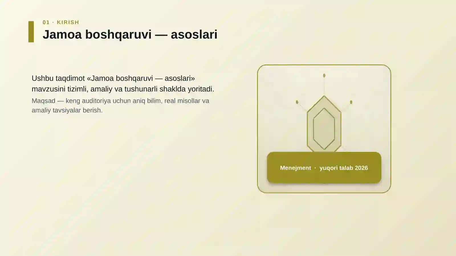 Jamoa boshqaruvi — asoslari 3