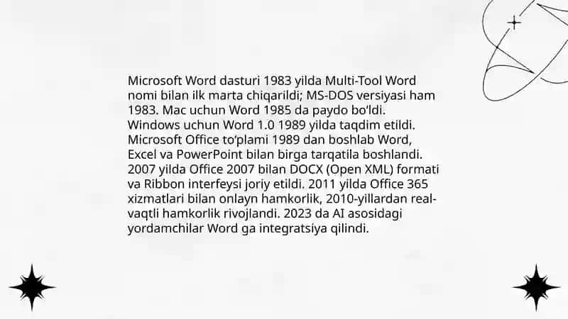 Microsoft Word dasturi 3