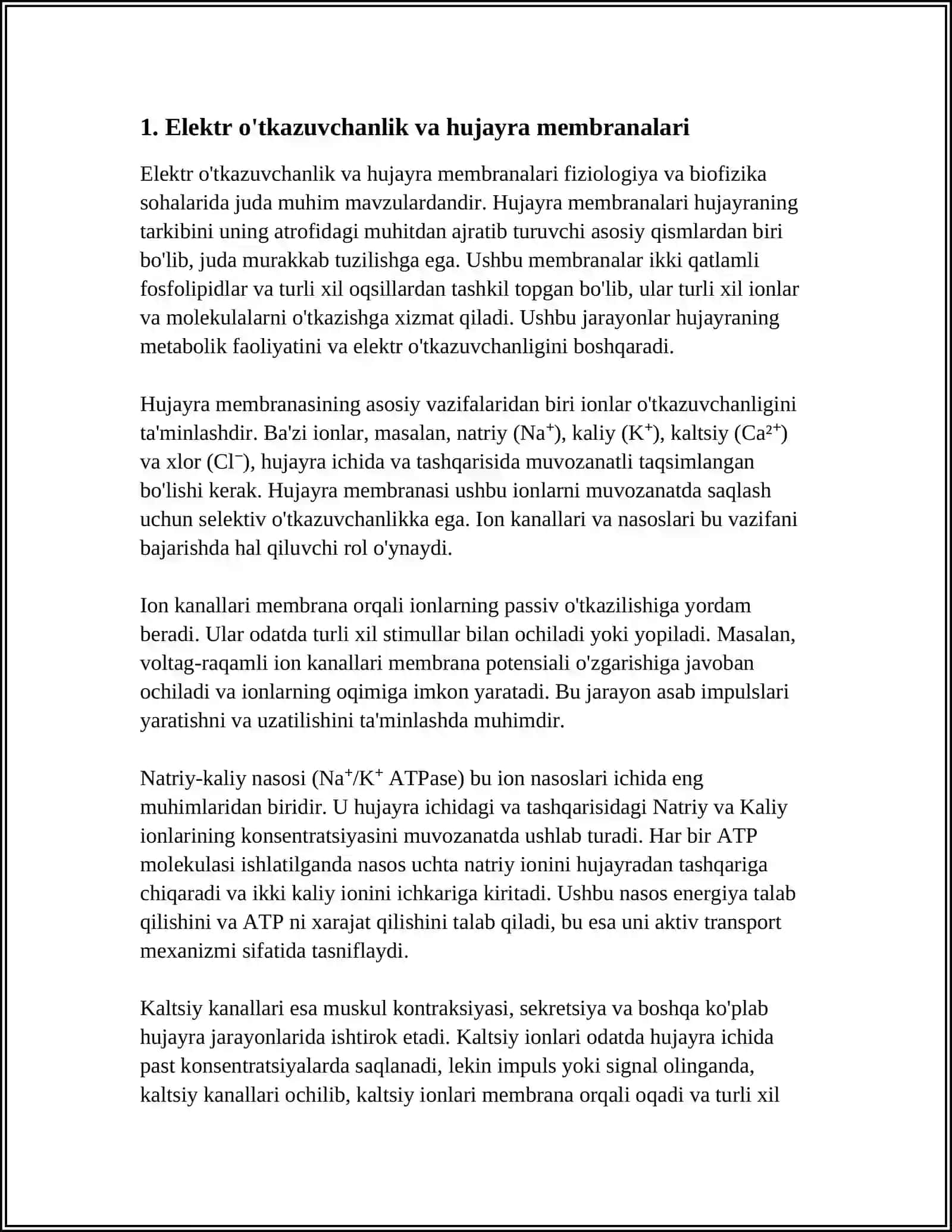 BIOLOGIK TUQIMALARNING ELEKTR UTKAZUVCHANLIGI 3