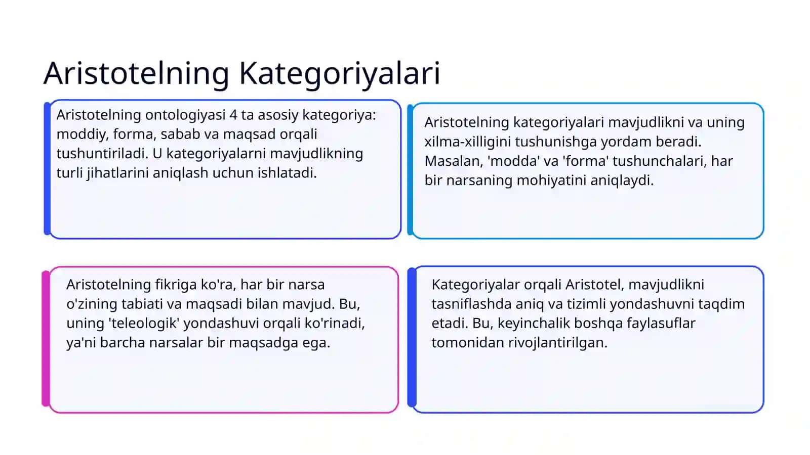 Aristotelning Kategoriyalari 3