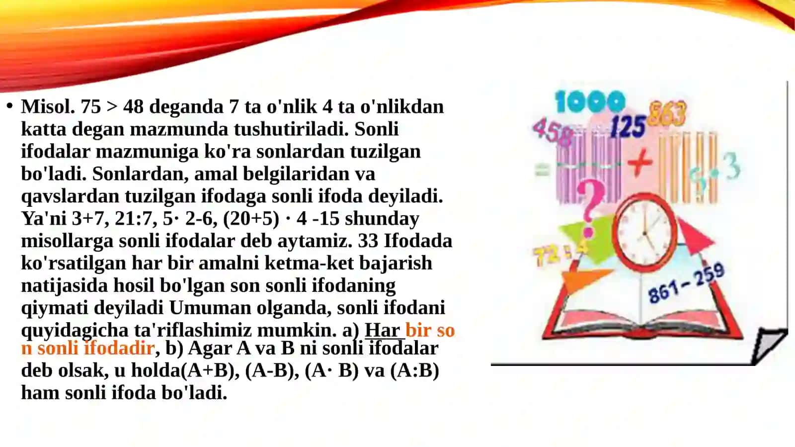 Unli tenglik, tensizlik va uni yeşishtaşning metodikasi 3
