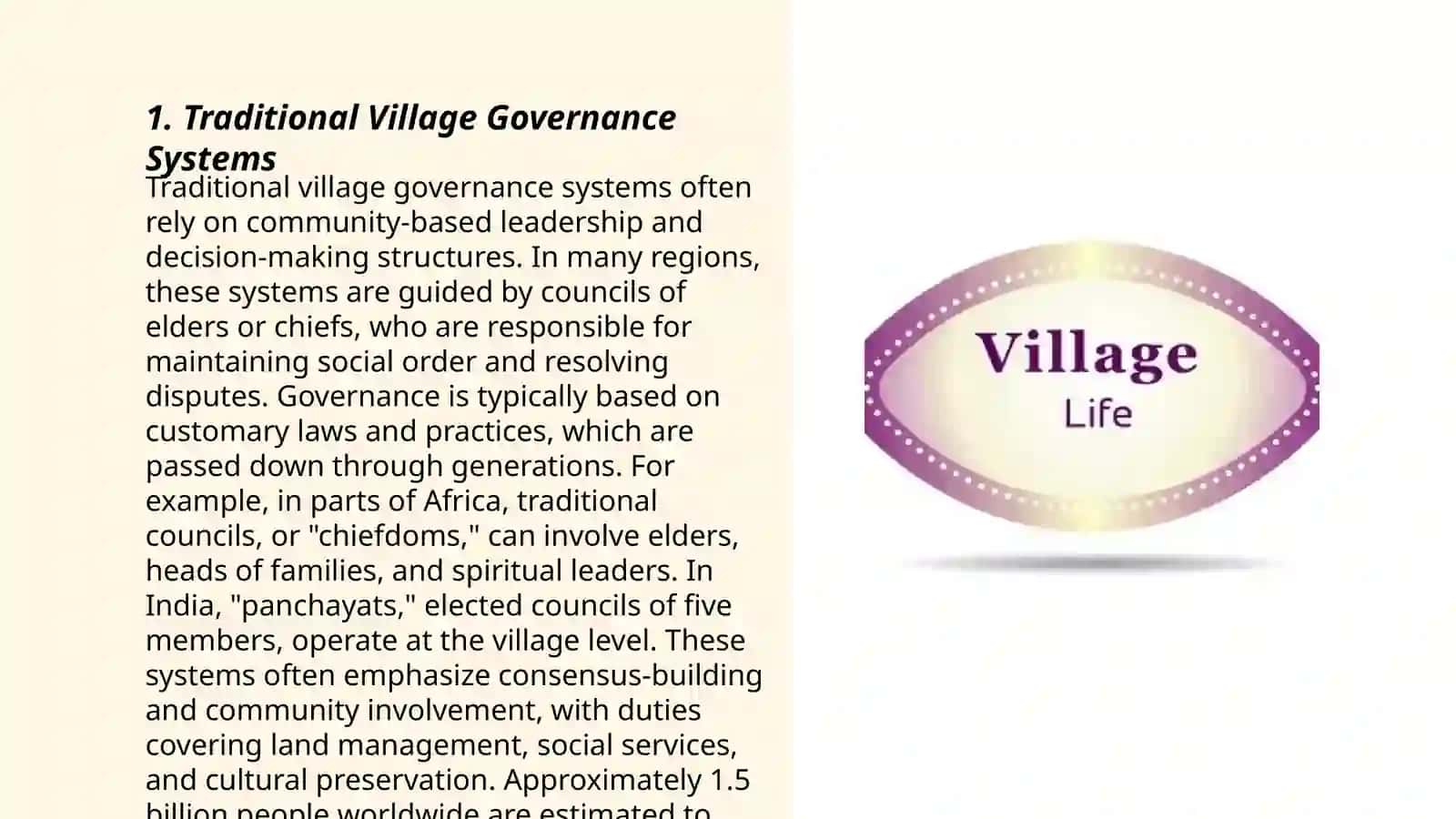 Village life 3