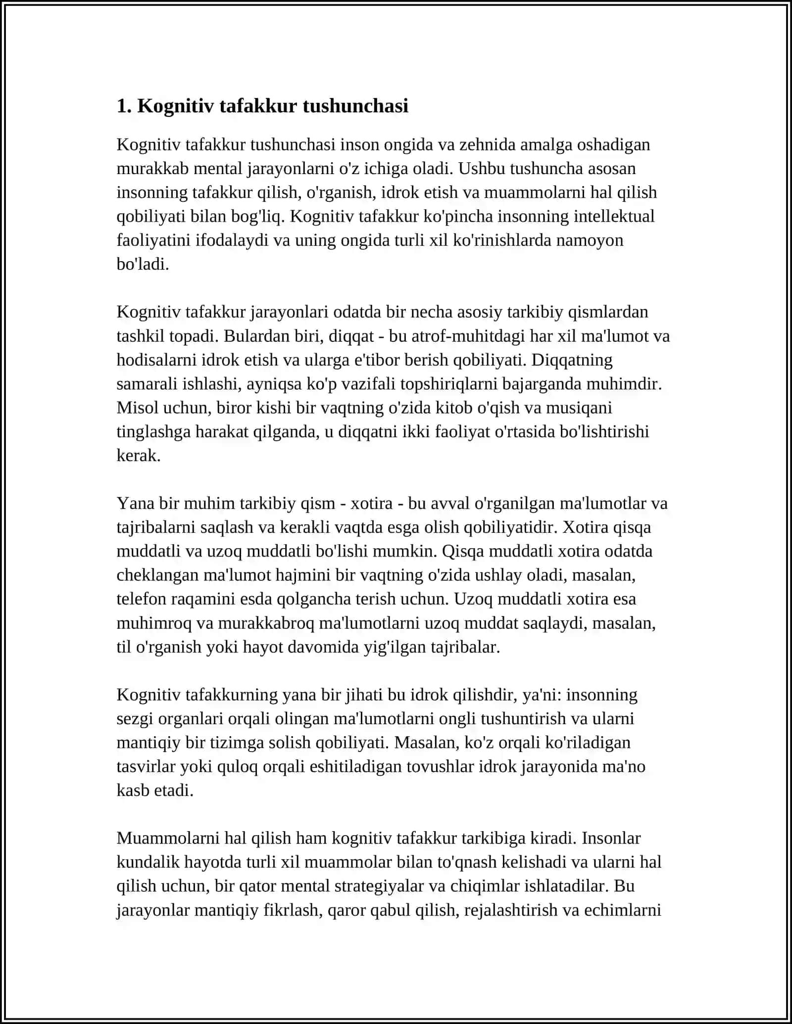 KOGNITIV TAFAKKUR HAQIDA TUSHUNCHA 3