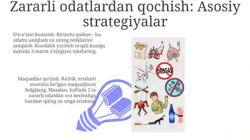 Zararli odatlardan qochish yo'llari 3