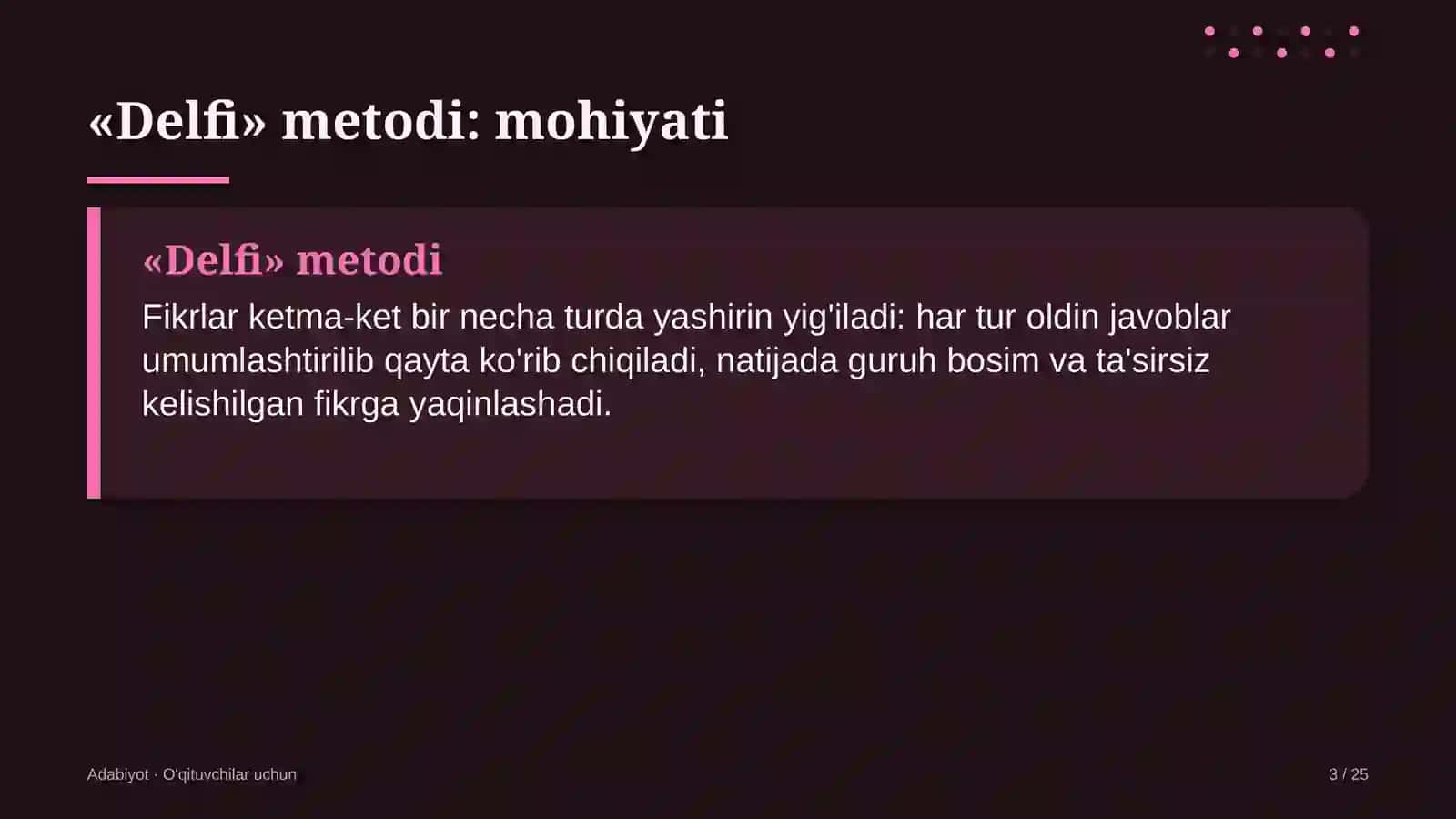 adabiyot darslarida delfi metodidan foydalanish 9273 3