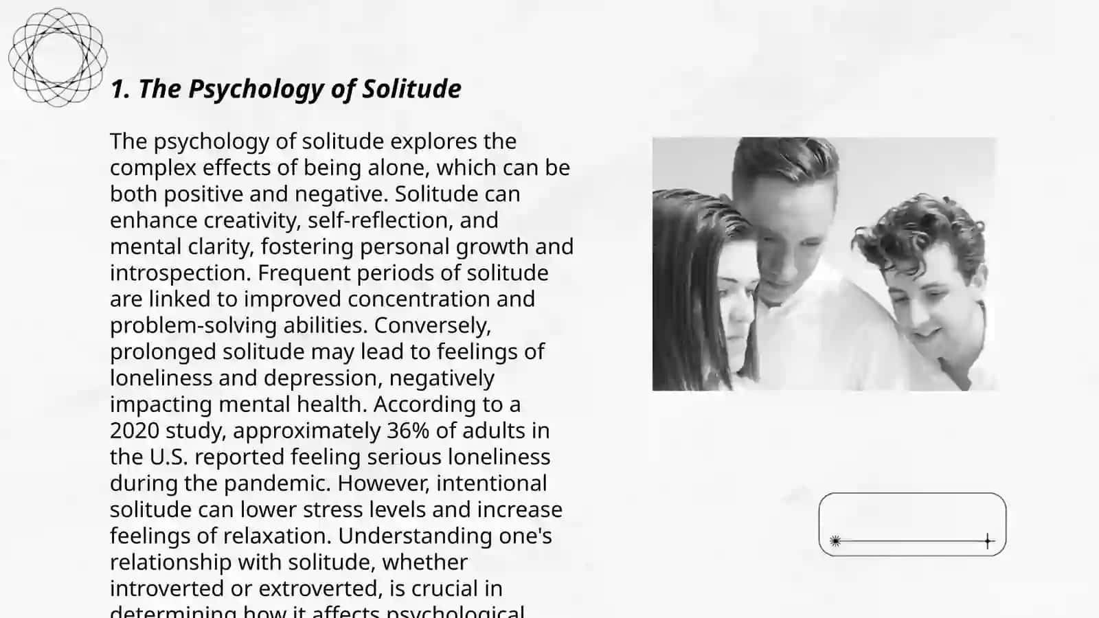 Psychology of Solitude 3