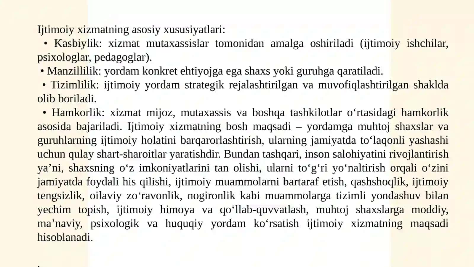 Ijtimoiy xizmatlarni amalga oshirishda mutaxassislar va mijoz motivatsiyasi 3