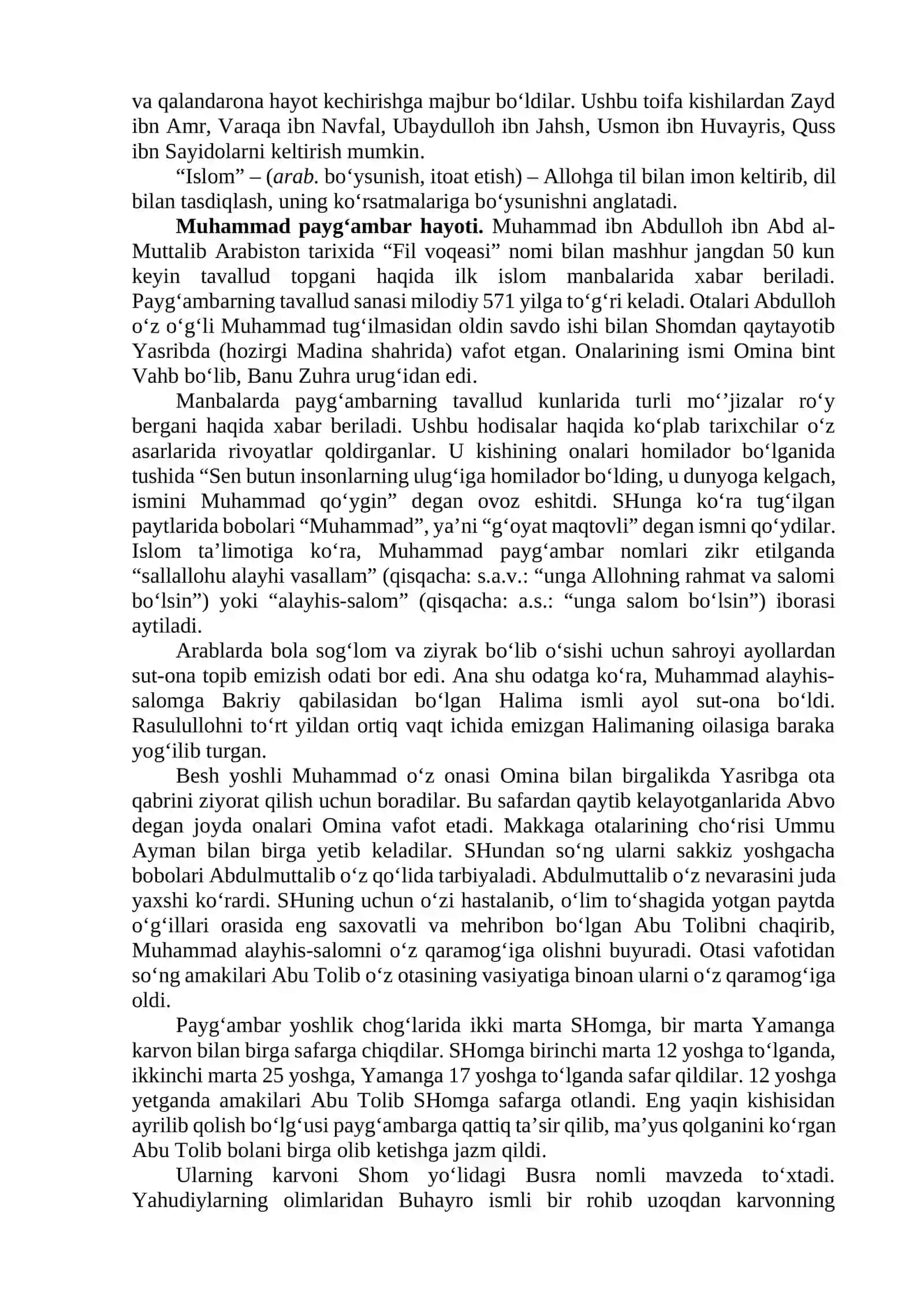ISLOM DINI TARIXI VA MOHIYATI 3