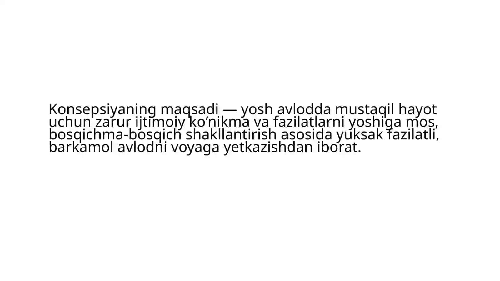 Uzluksiz ma’naviy tarbiya konsepsiyasining maqsad va vazifalari 3