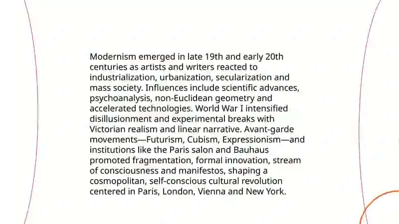 Modernism and postmodernism 3