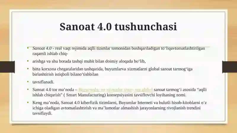 Sanoat 4.0 texnologiyasi 3