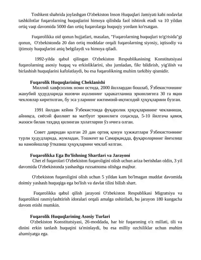 Fuqarolik Huquqlari va Demokratik Jamiyat 3