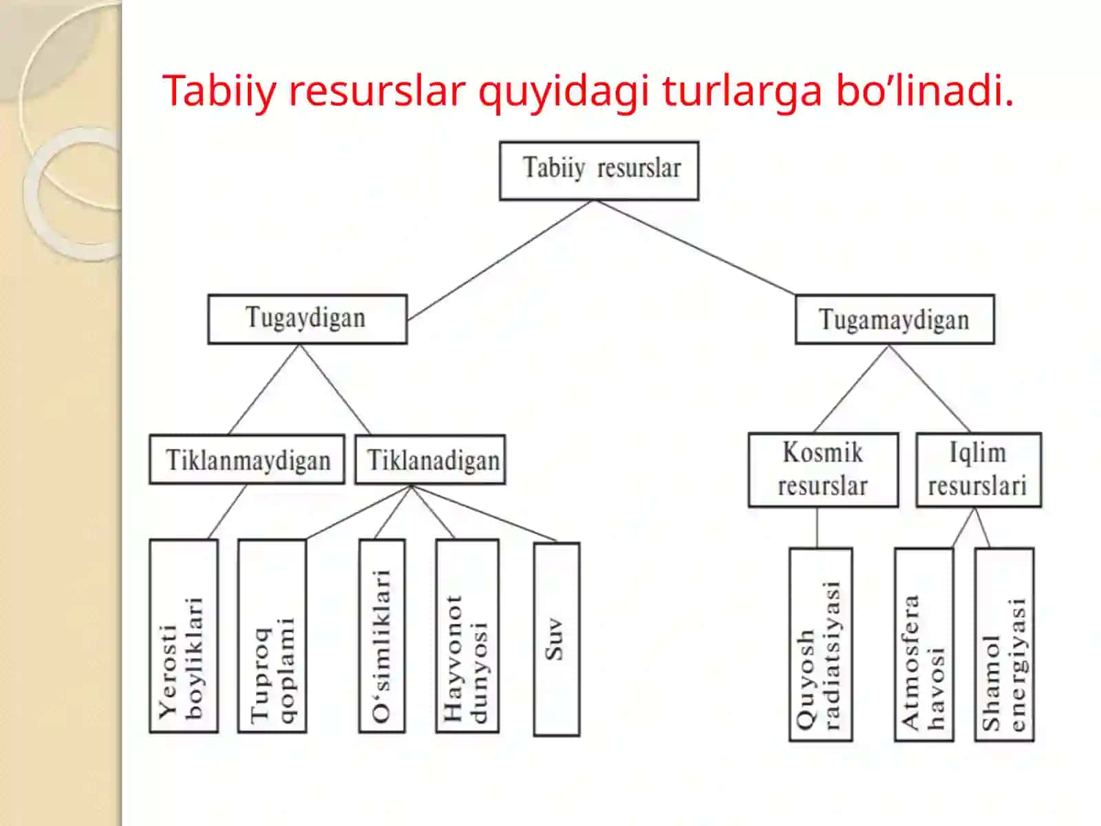 O‘ZBEKISTONNING TABIIY BOYLIKLARI VA ULARNI MUHOFAZA QILISH 3