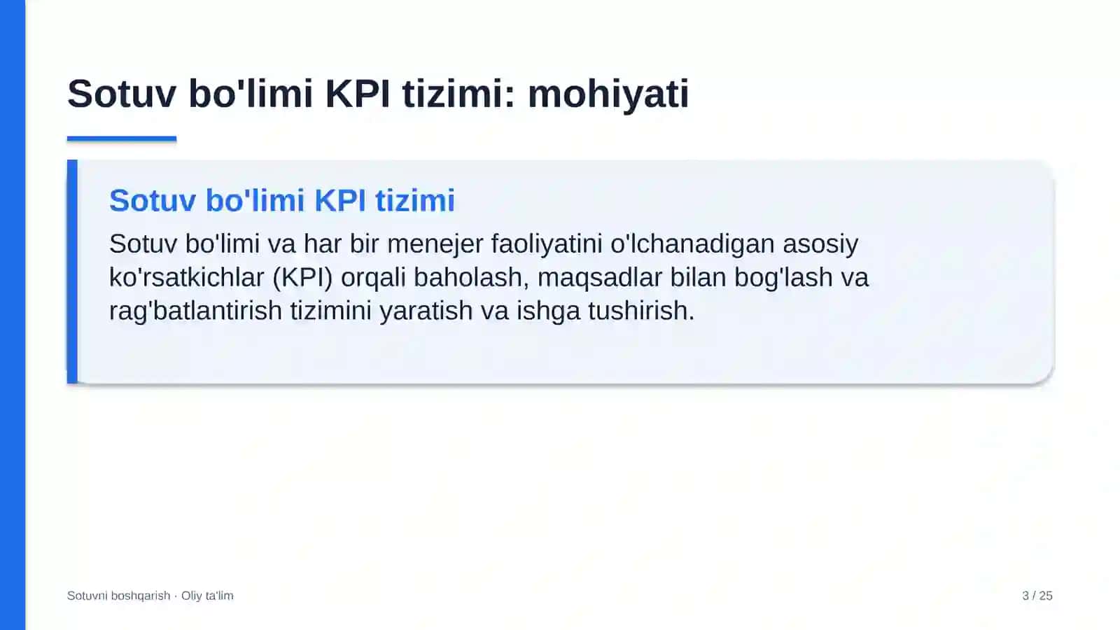 ekstremal turizmda sotuv bo'limi kpi tizimini joriy etish 6486 3