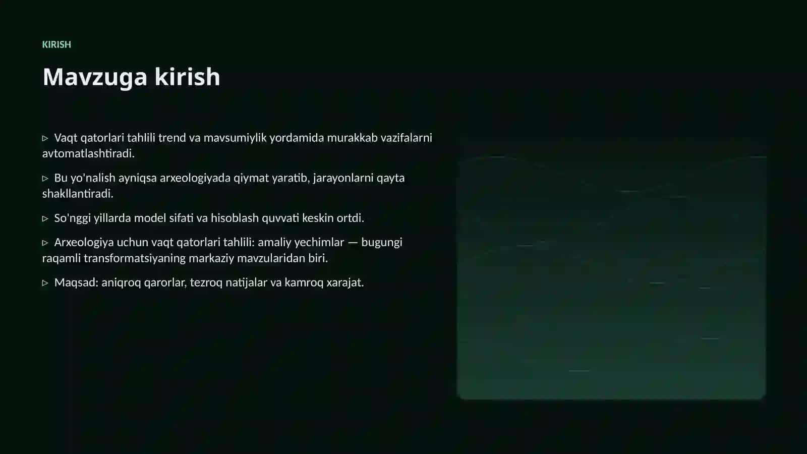Arxeologiya uchun vaqt qatorlari tahlili: amaliy yechimlar 3