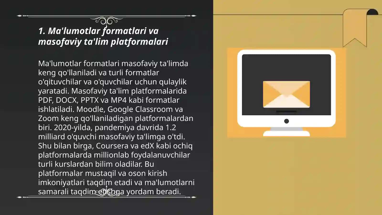 Maʼlumotlarni masofaviy taʼlim tizimga joylashtirish va elektron pochtadan joʻnatish 3
