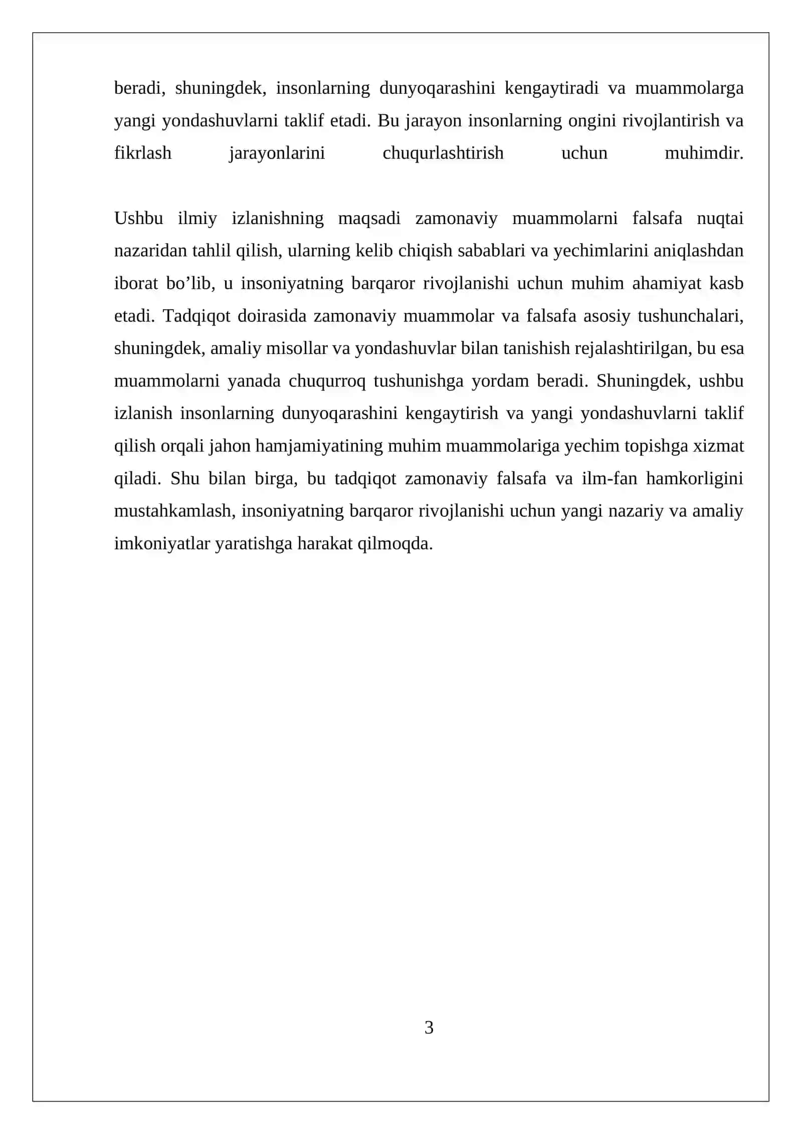 Zamonaviy muammolar va falsafa asosiy tushunchalari 3