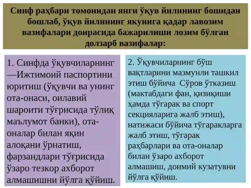 "Ўқувчилар ўртасида маънавий таҳдидлар ва «оммавий маданият» каби салбий ҳолатларнинг олдини олишга қаратилган профилактик тадбирларни ташкил этиш" 3