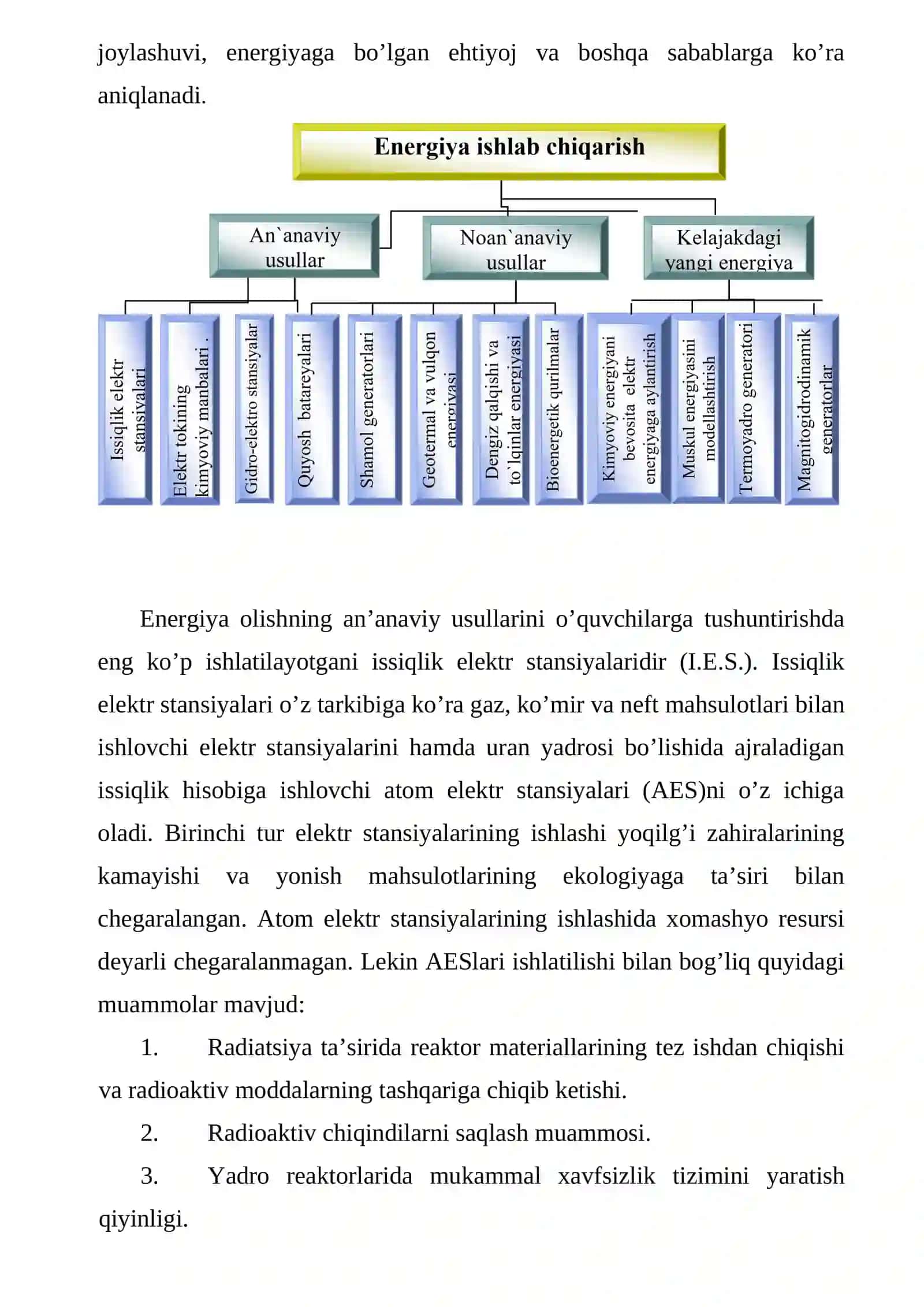 Elektr energiyasida ishlab chiqarish bilanbog’liq ekologik muammolar 3