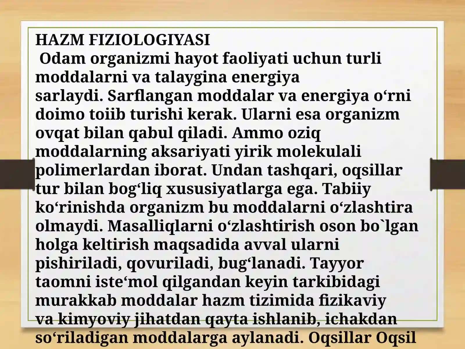HAZM FIZIOLOGIYASI 3