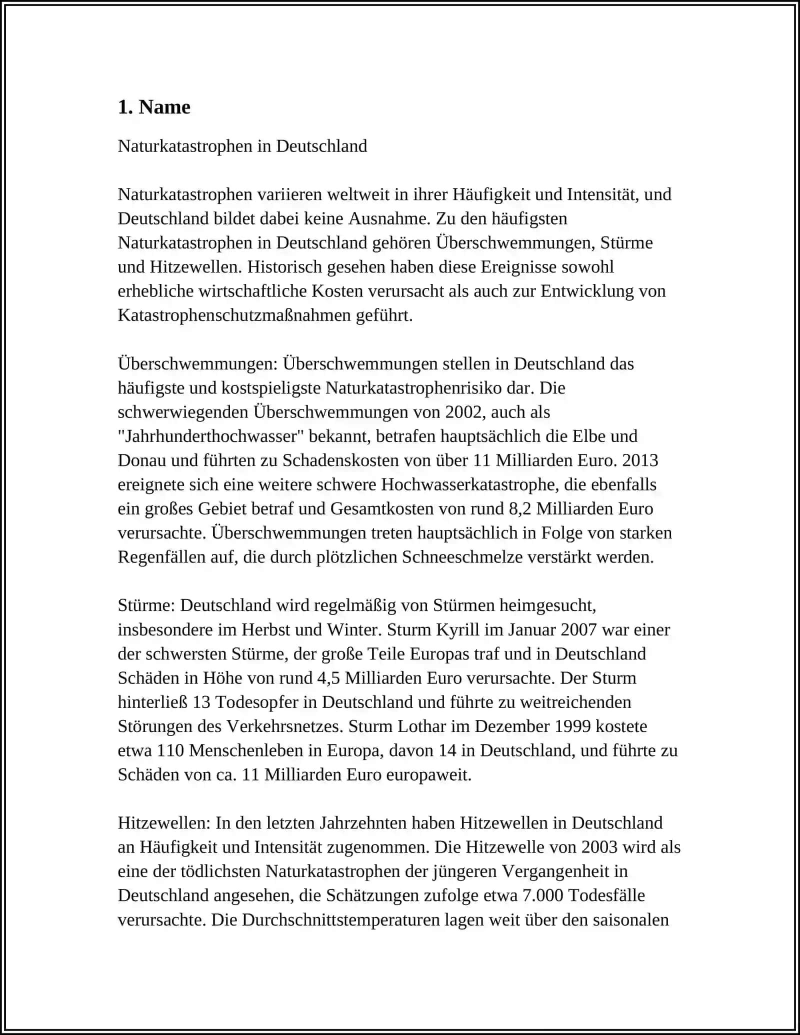 Naturkatastrophen in Deutschland 3