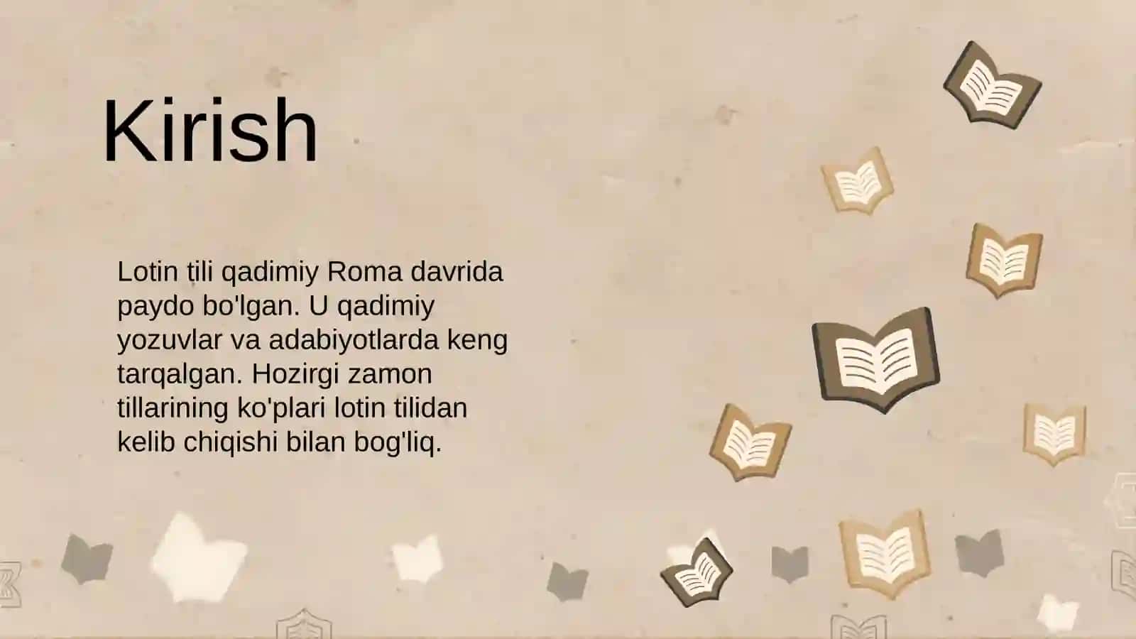 Lotin tili tarixi va paydo bo'lishi 3