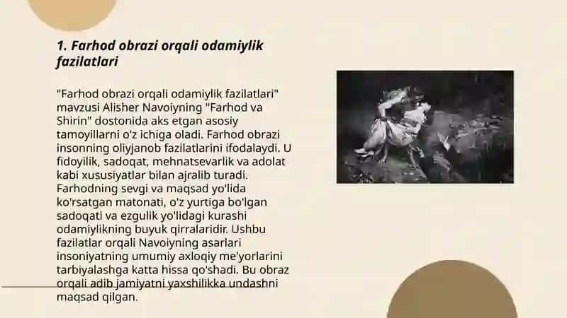 Farhod va Iskandar obrazlarida odamiylik xislatlarining talqini 3