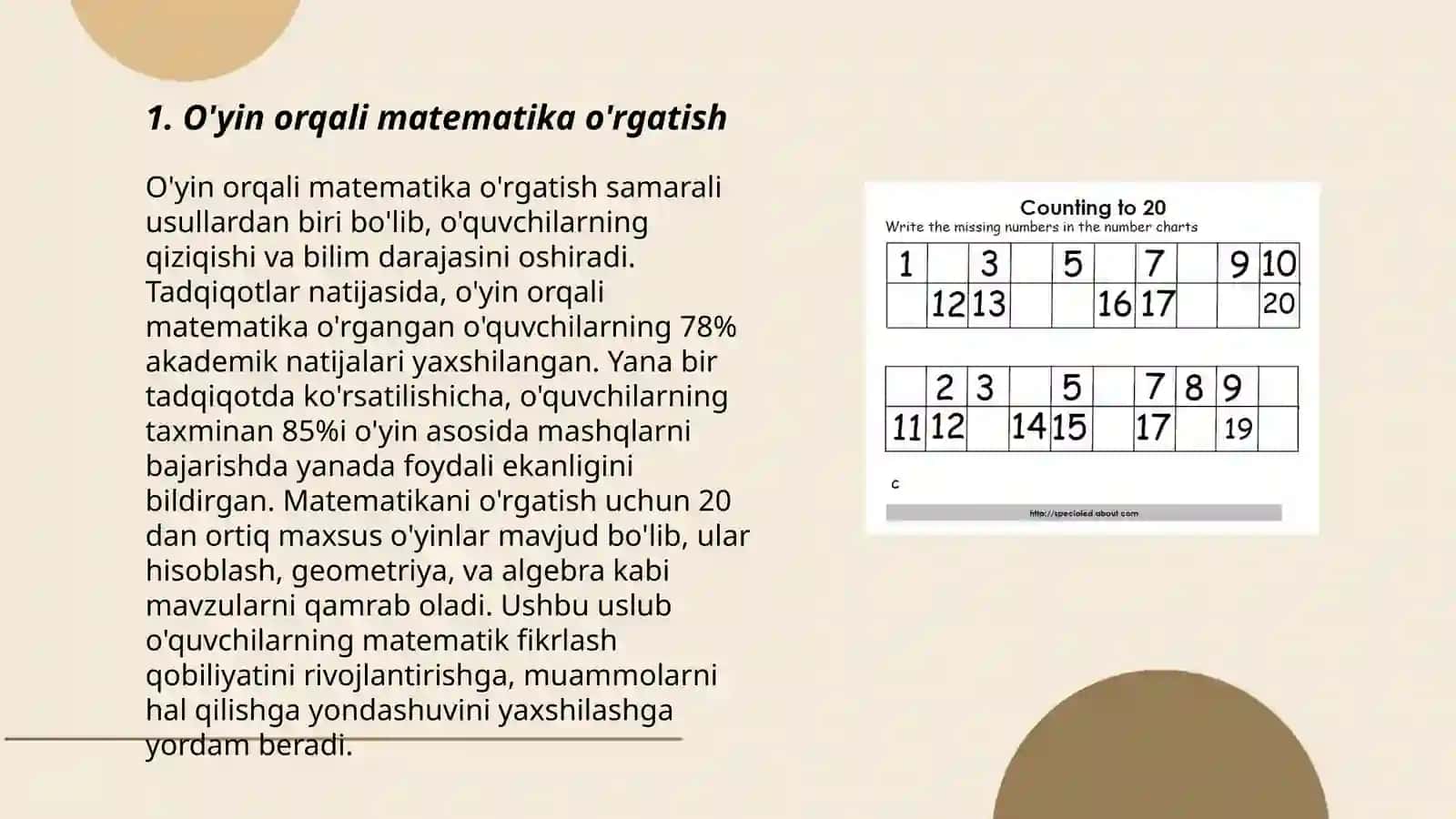 Maktabgacha yoshdagi bolalarni matematikaga oʻrgatishning zamonaviy metodlari 3