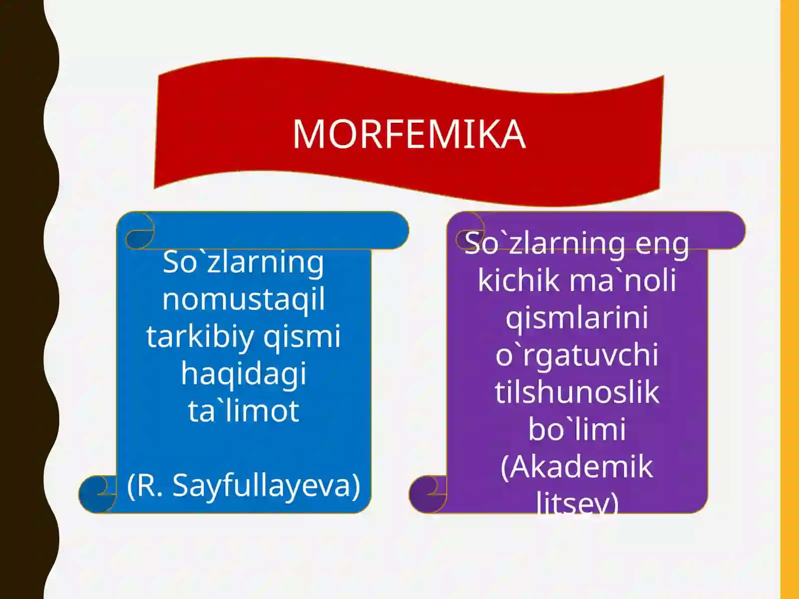 O‘zbek tilimorfemikasining shakllanishi va ro‘yoblanishi 3