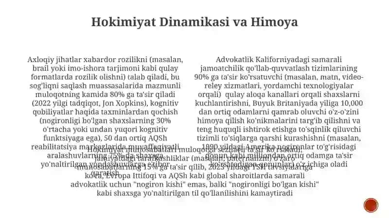 Nogironligi bólgan shaxlar bilan muloqot qilishning axloqiy meyorlari 3