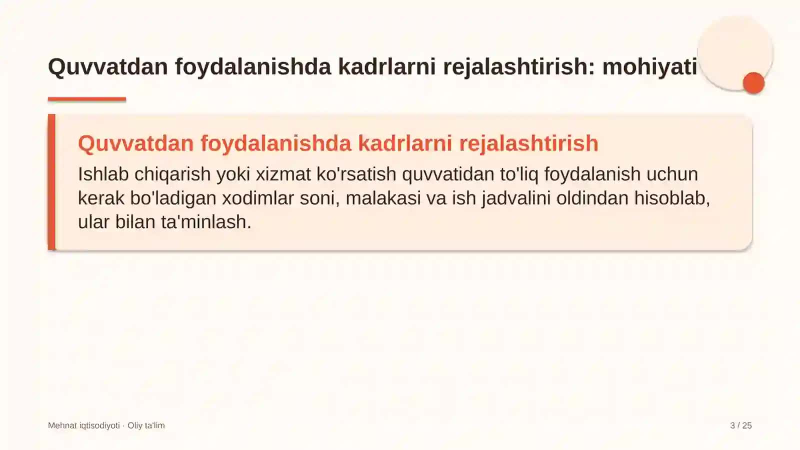 Limonchilikda ishlab chiqarish quvvatidan kadrlar bilan foydalanishni rejalashtirish 3