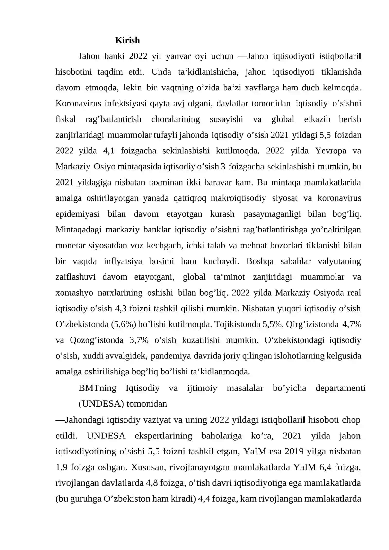 MAKROIQTISODIYOT fanidan KURS ISHI 3