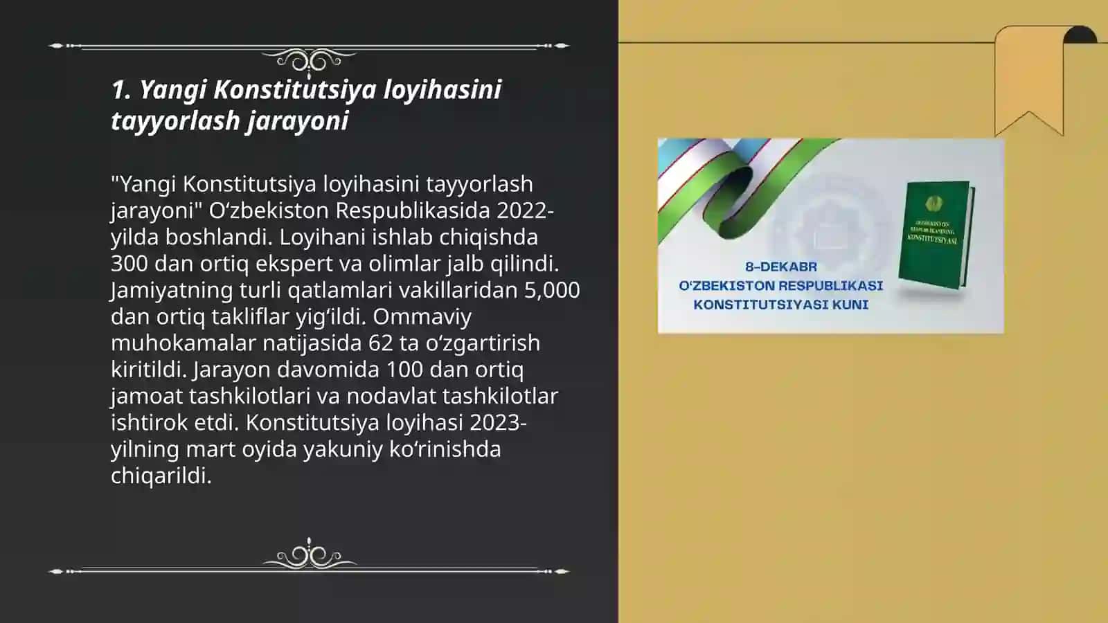 Konstitutsiyaning qabul qilinish bosqichlari va zarurati 3