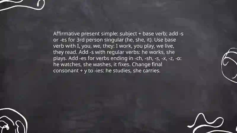 Present simple 3