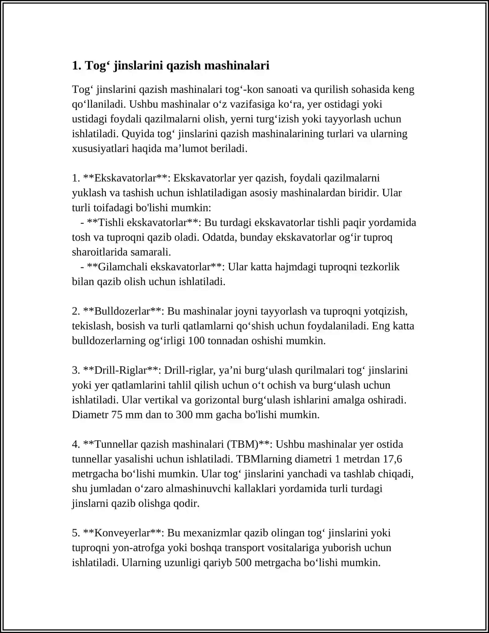 TEMIR YO‘L QURILISHIDA TUPROQ ISHLARIDA QO‘LLANILADIGAN MASHINA VA MEXANIZMLARI 3