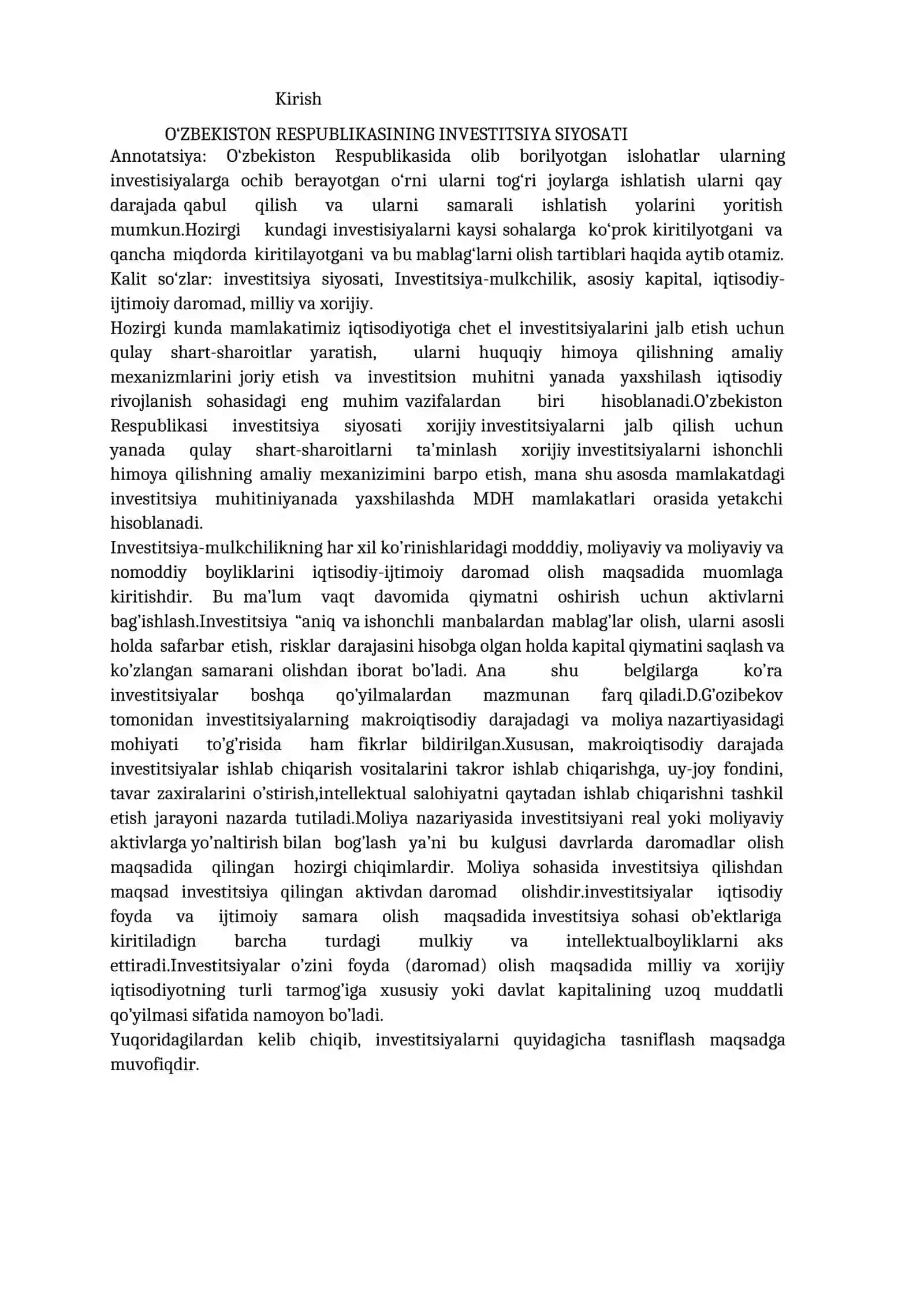 Kurs ishi “MAKROIQTISODIYOT” fanidan 3