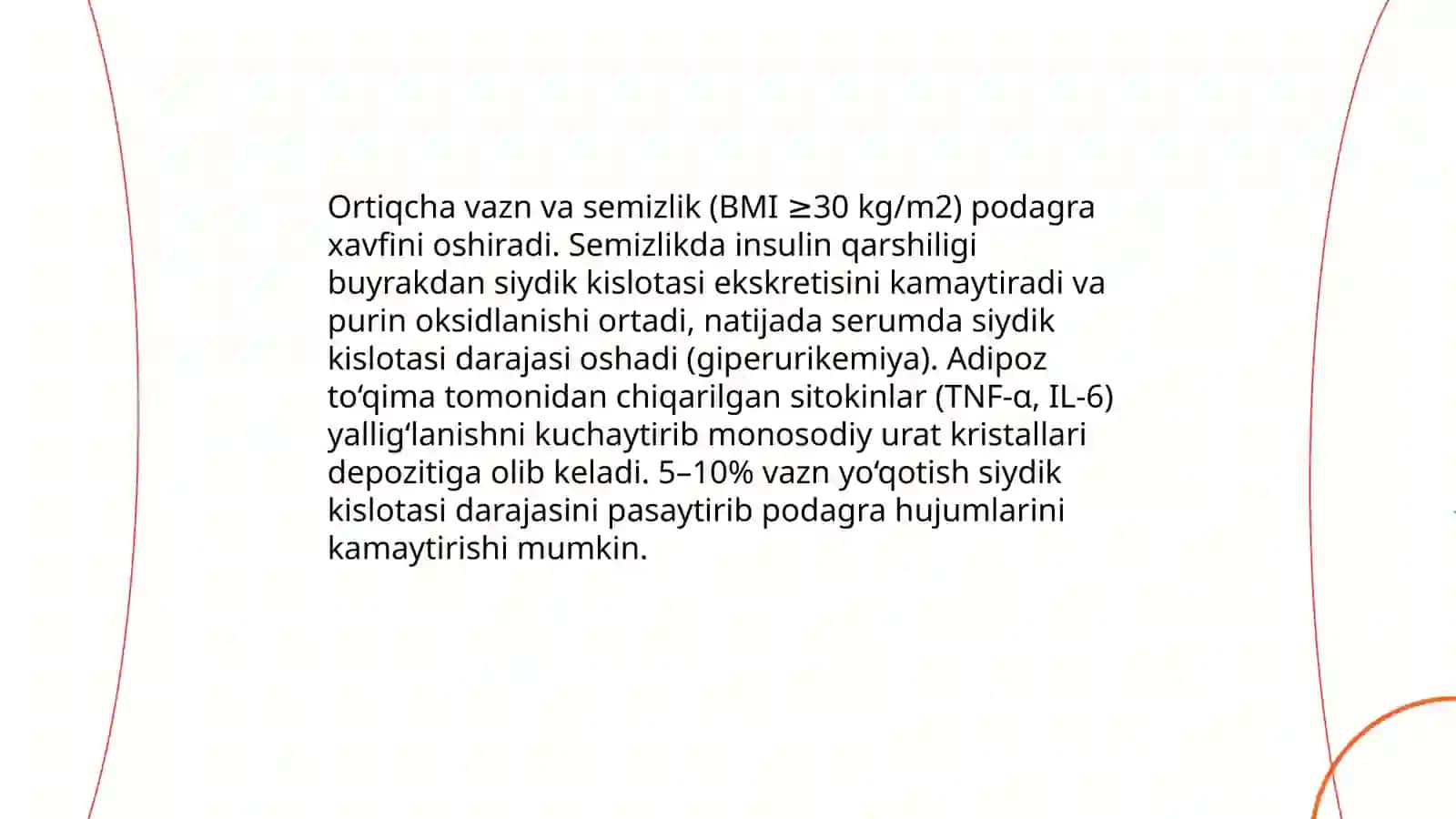 Podagra va semizlikni bartaraf etuvchi vositalar 3
