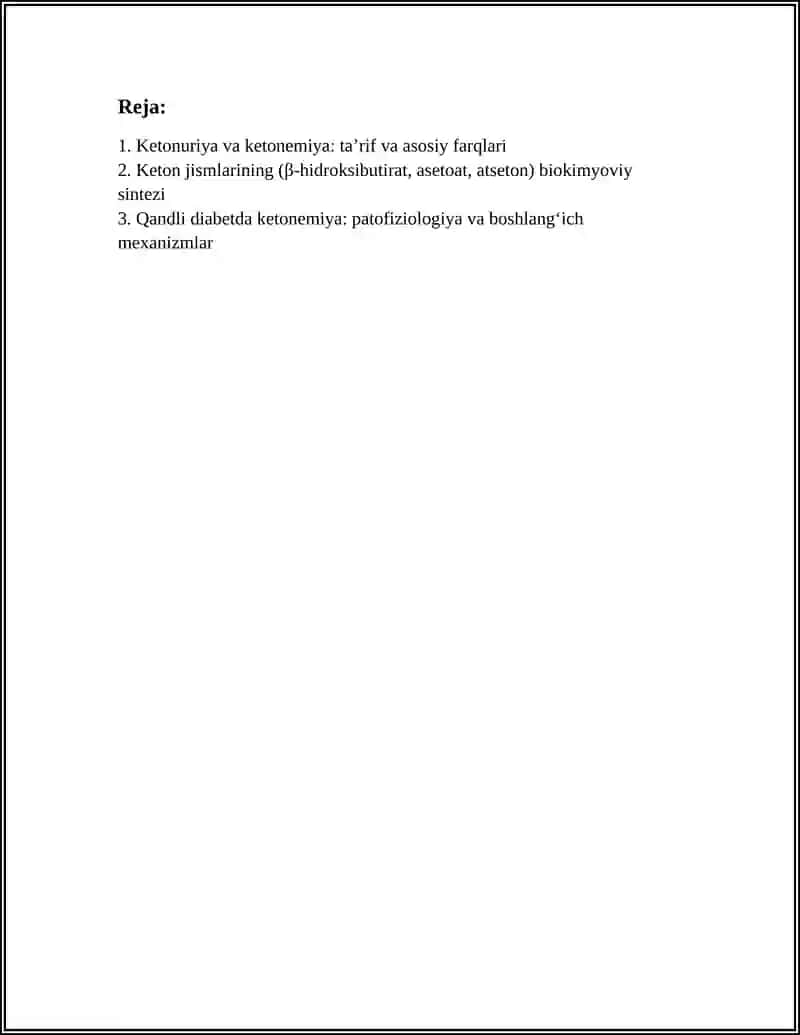 QANDLI DIABET VA OCHLIKDA KETONURIYA VA KETONEMIYA 3