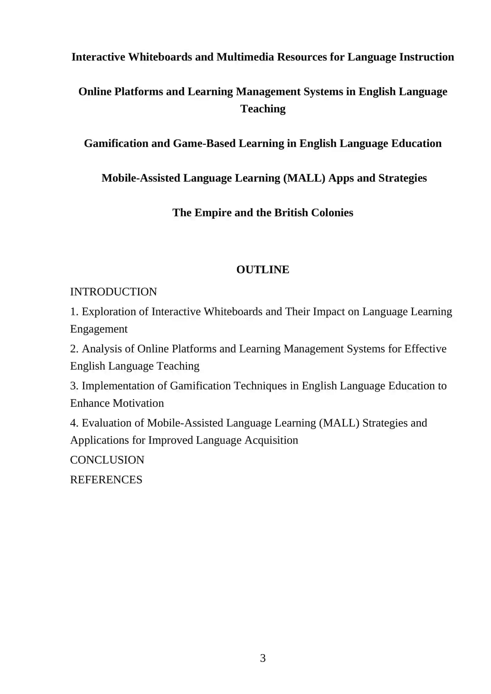 Interactive Whiteboards and Multimedia Resources for Language Instruction 3