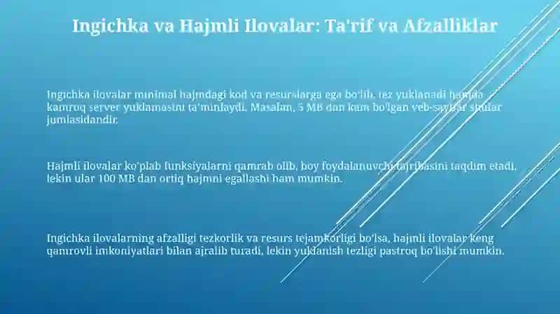 Yassi va hajmli aplikatsiya 3