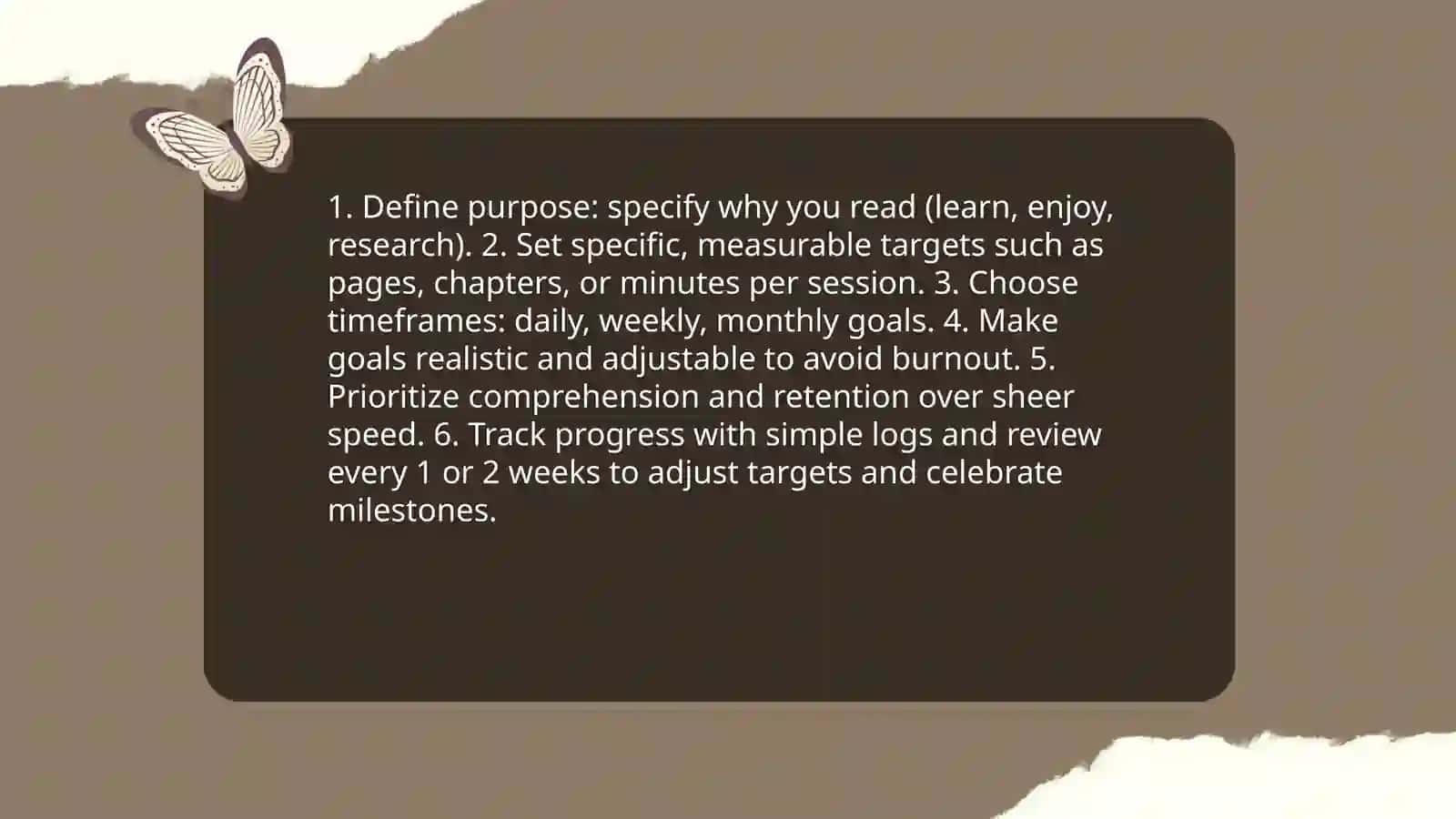 General Reading Tips 3
