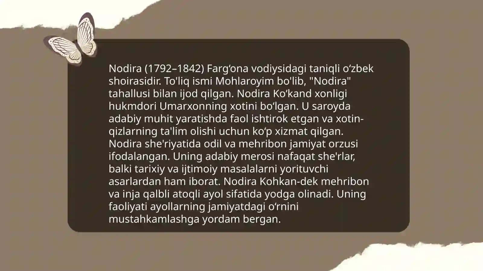 Nodira haqida 3