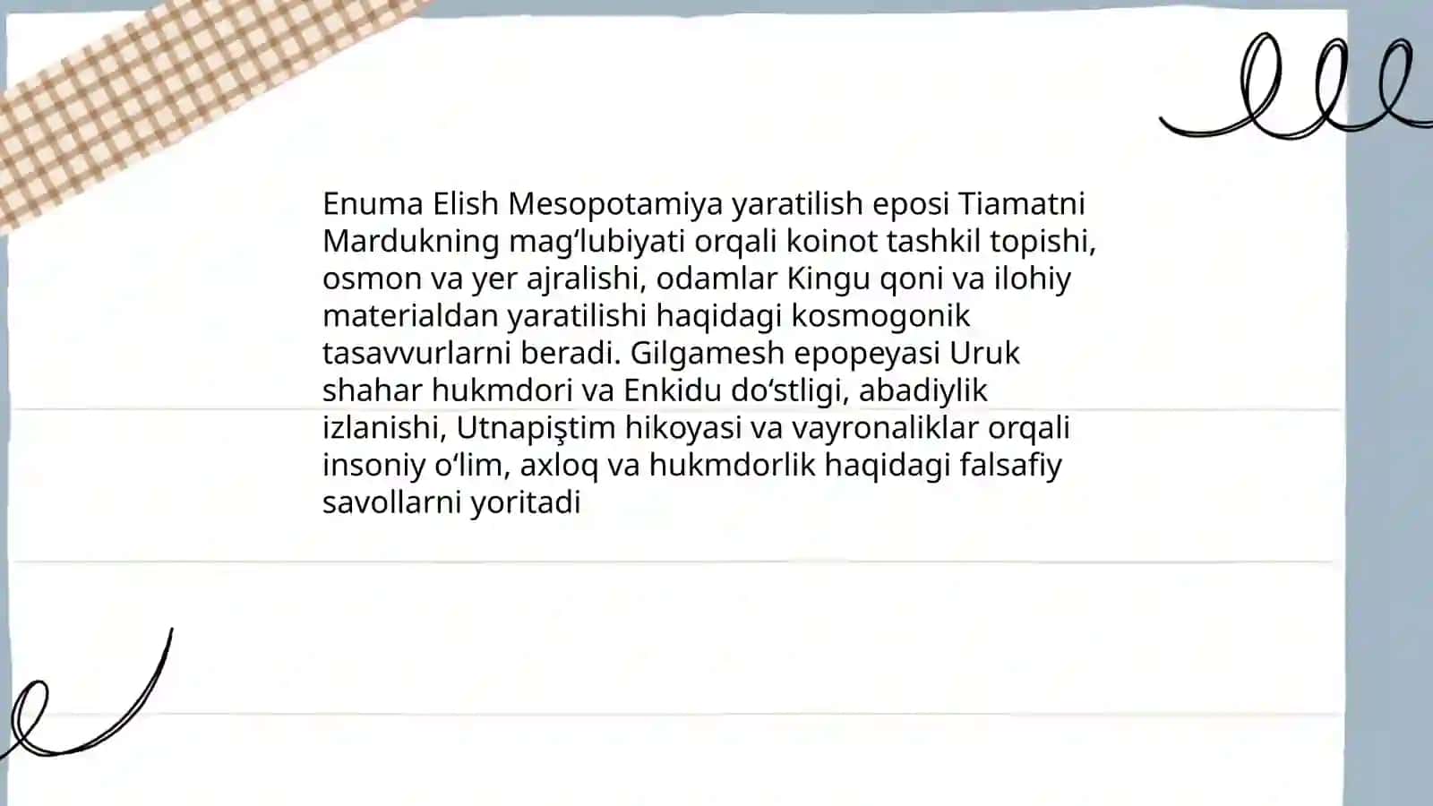 Qadimgi sharqda asotiriy tassavurlar va falsafiy bilimlarni paydo boʻlishi 3