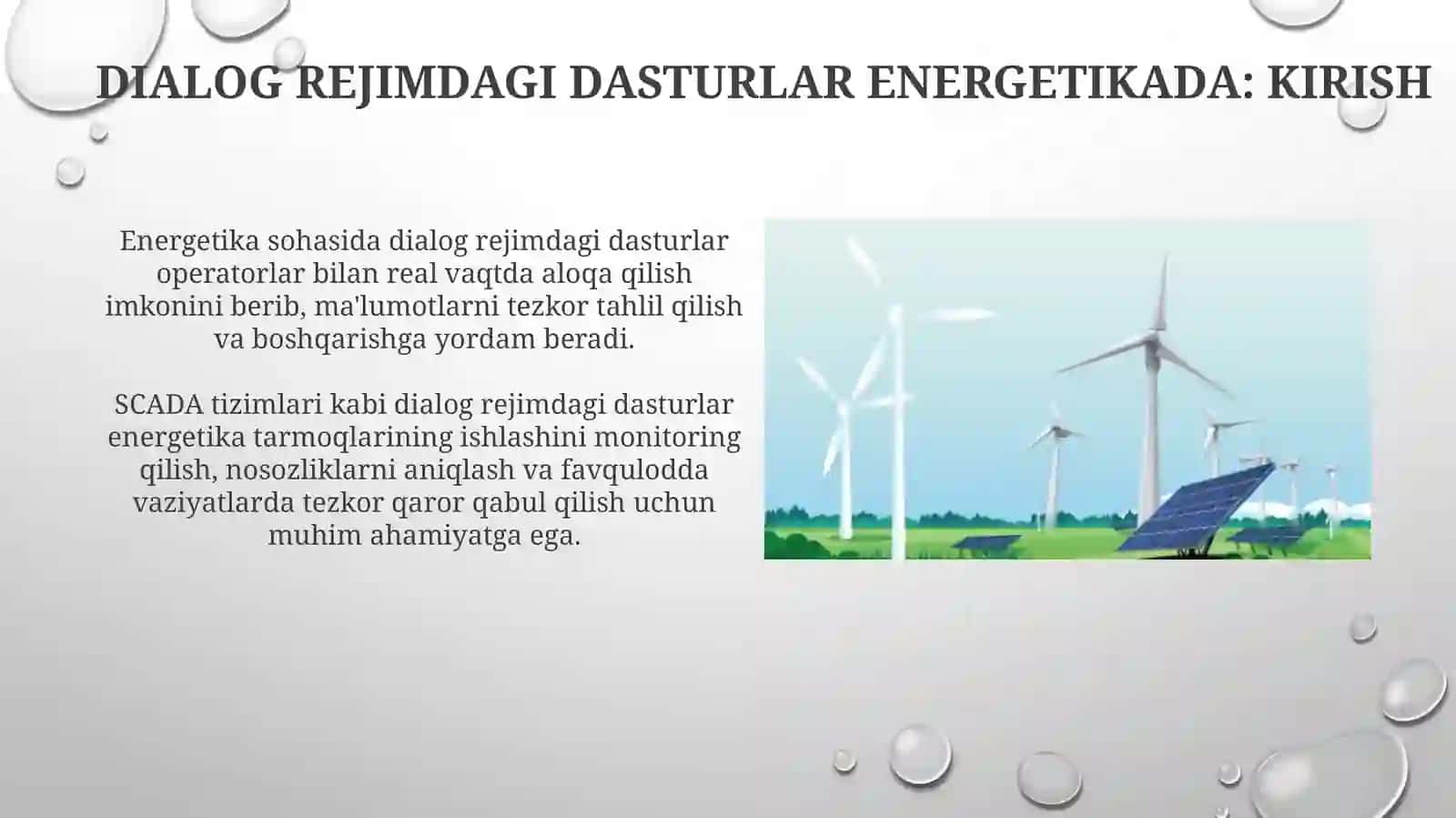 Energetikada qo'llaniladigan dialog rejimidagi dasturlar va ularning ahamiyati 3