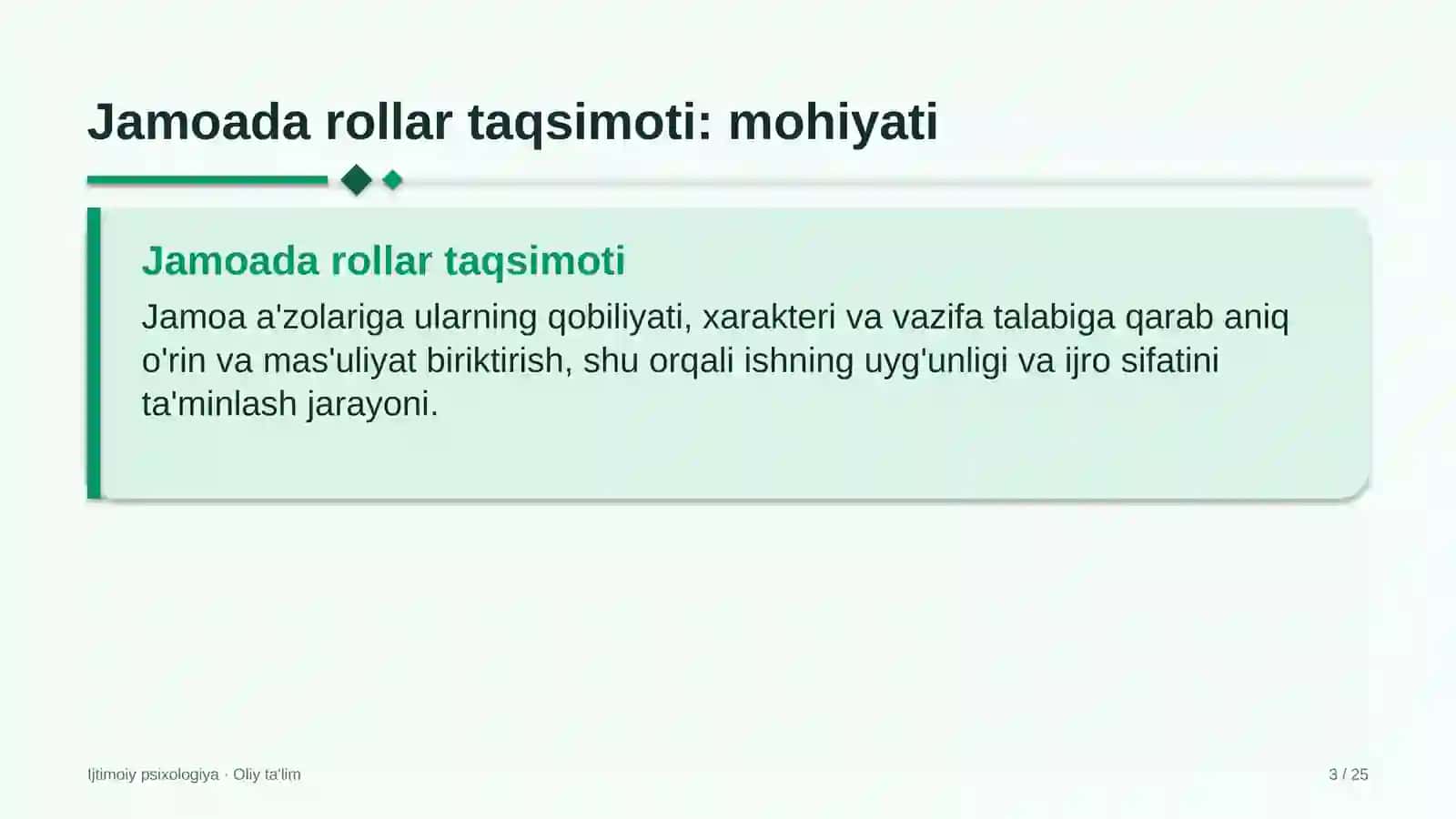 neft bazalarida jamoada rollar taqsimoti 9291 3