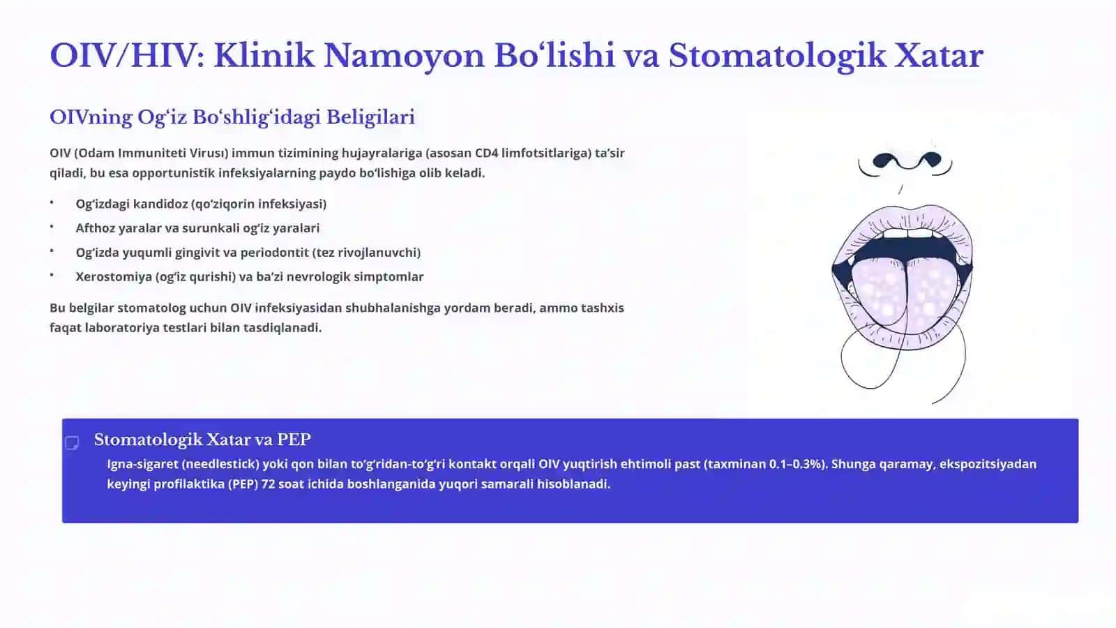 Zamonaviy Stomatologik Amaliyotda OIV (OITS) va Infeksion Gepatit Muammosi 3