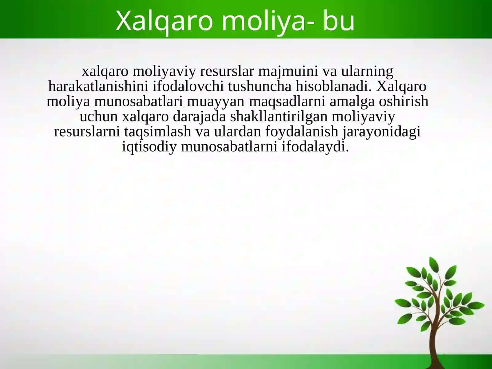 Xalqaro moliya 3