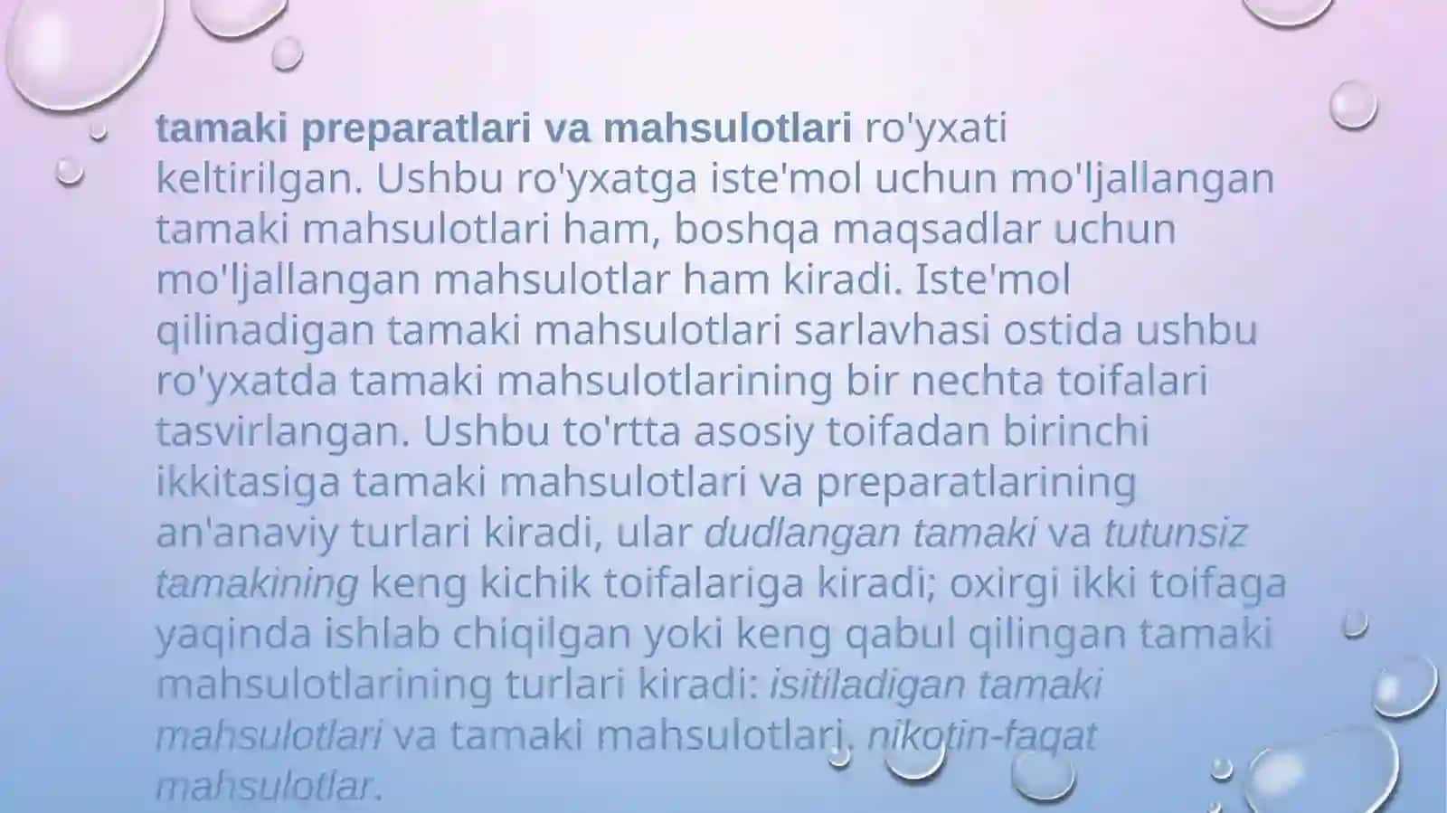 TAMAKI MAHSULOTLARINI CHEKISHNI OQIBATLARI VA ULARNI OLDINI OLISH 3