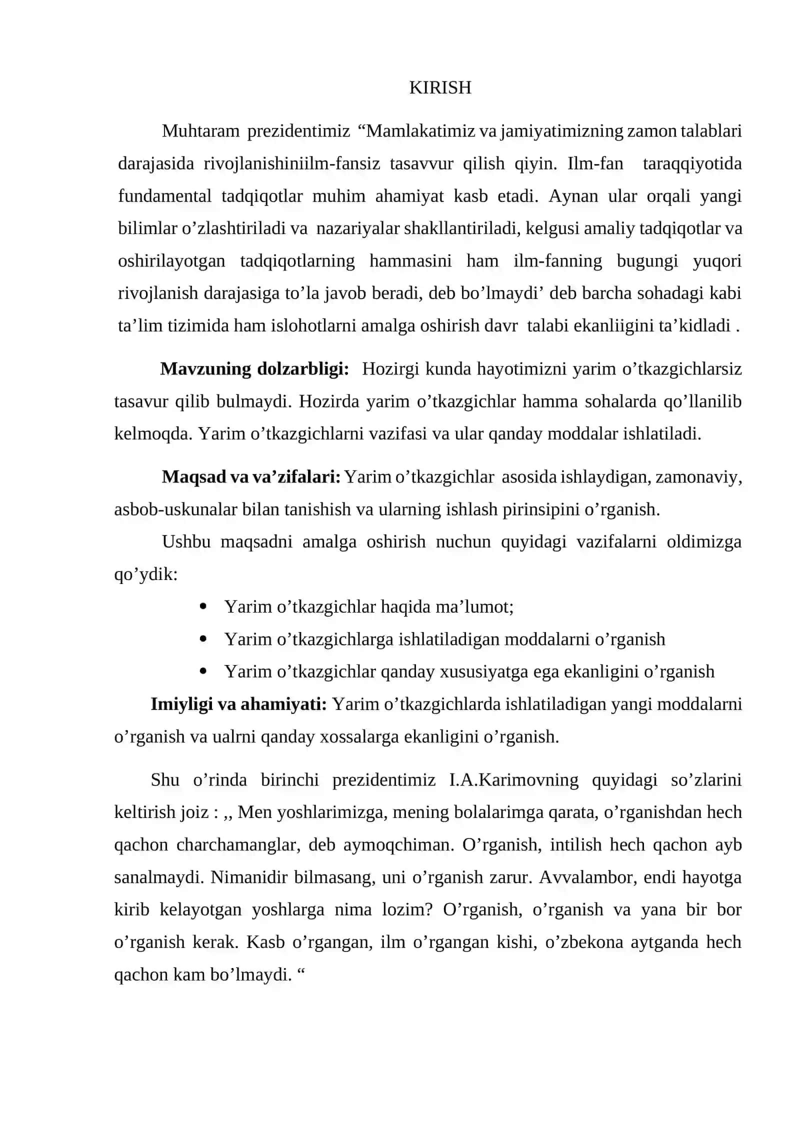 Yarim o’tkazgichlarda elektron va kovaklar statistikasi asoslari 3